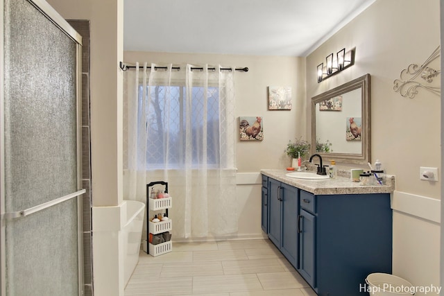 bathroom featuring vanity