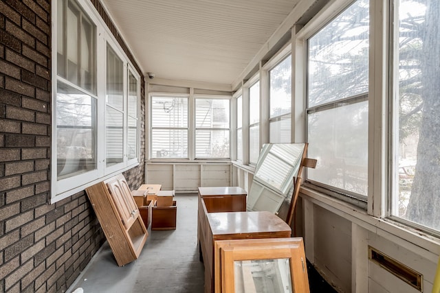 view of sunroom / solarium