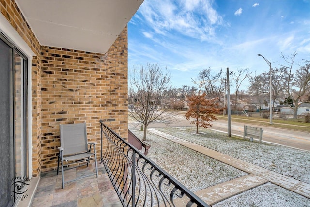 view of balcony