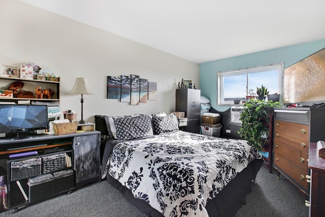 bedroom featuring carpet