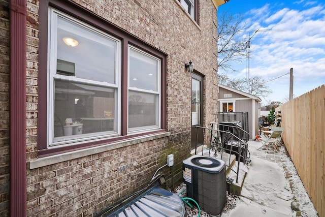 view of patio / terrace with central AC unit