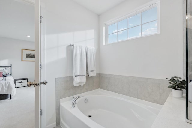 bathroom featuring a bathing tub