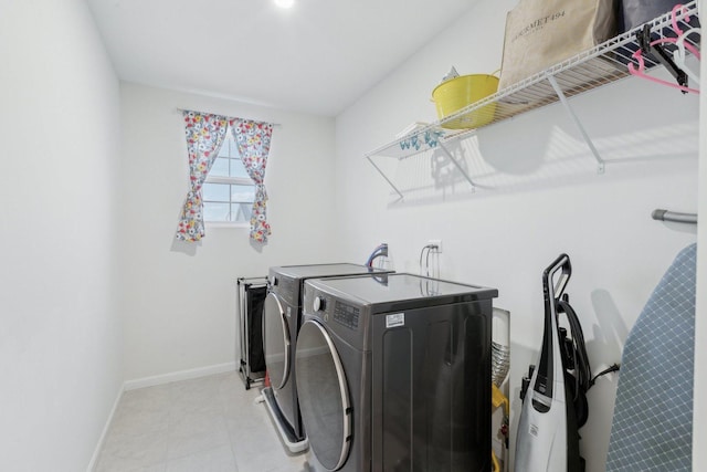 laundry area featuring separate washer and dryer