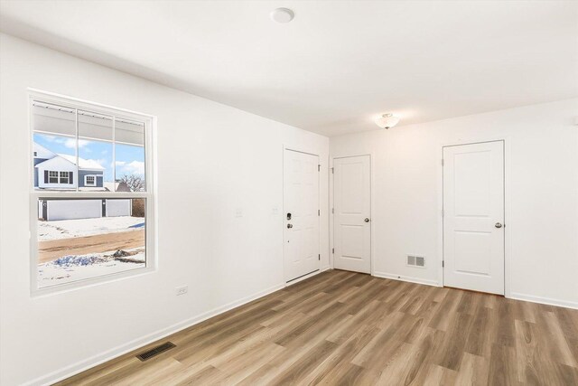 interior space featuring light hardwood / wood-style flooring