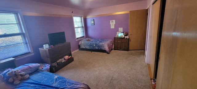 bedroom with carpet flooring