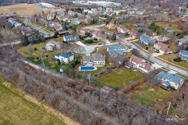 birds eye view of property