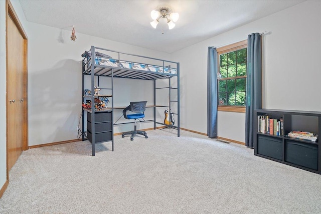 bedroom featuring carpet floors