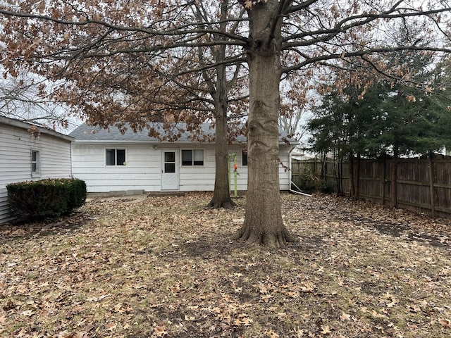 view of rear view of property