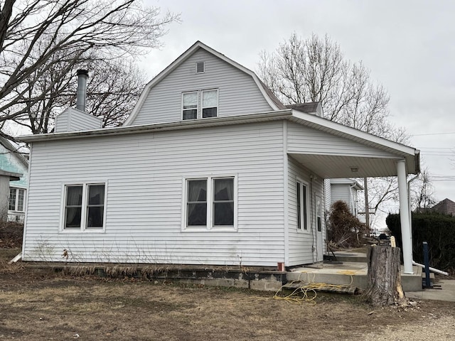 view of rear view of property