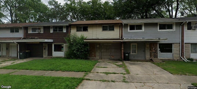 view of property featuring a front yard