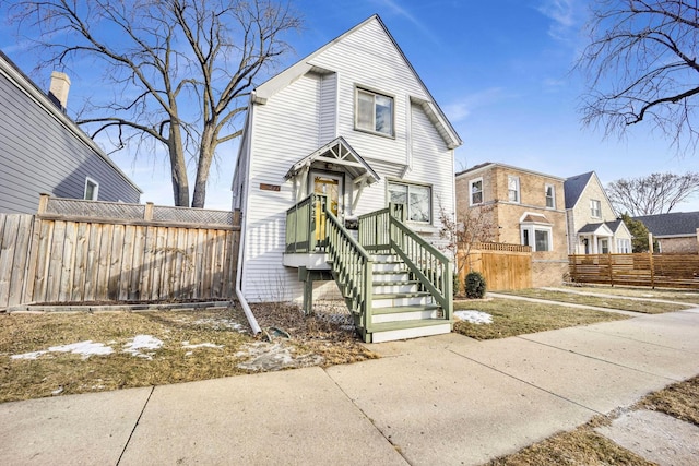 view of front of home