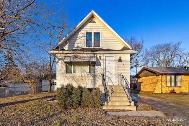 view of front of home