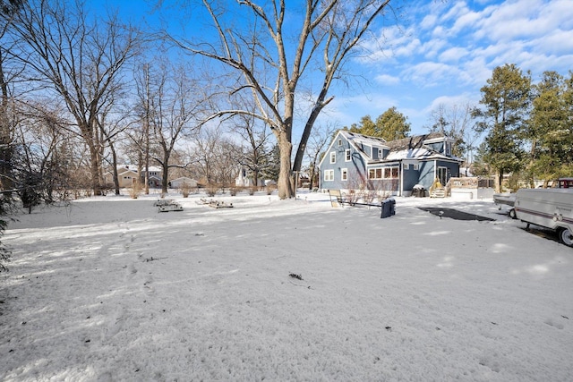 view of snowy yard