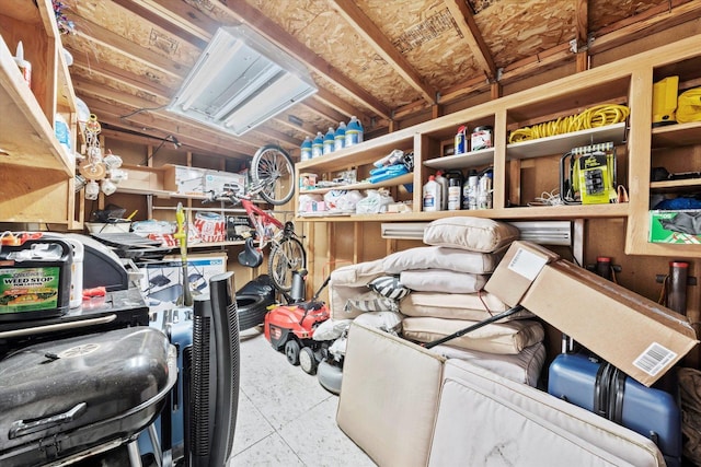 view of storage room