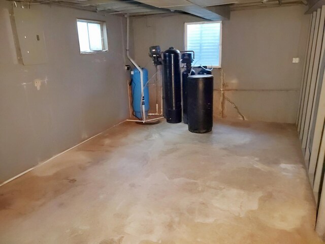 6111 Pingree Rd, Crystal Lake, IL 60014 - below grade area featuring electric panel and a water softener system