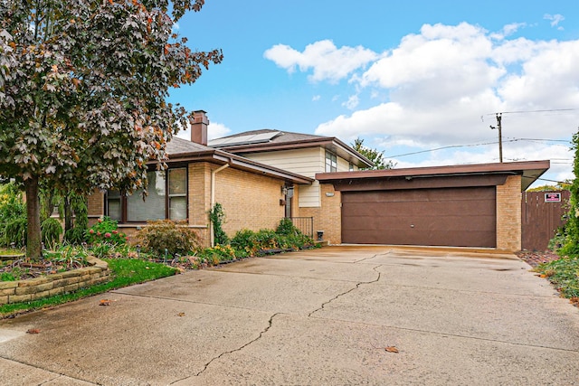 view of front of house featuring a garage