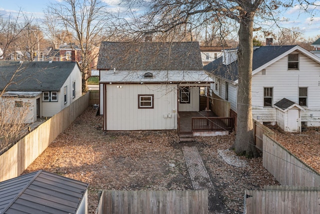 view of back of property