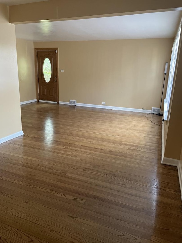 entryway featuring dark hardwood / wood-style flooring