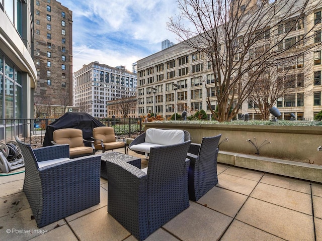 view of patio / terrace with outdoor lounge area