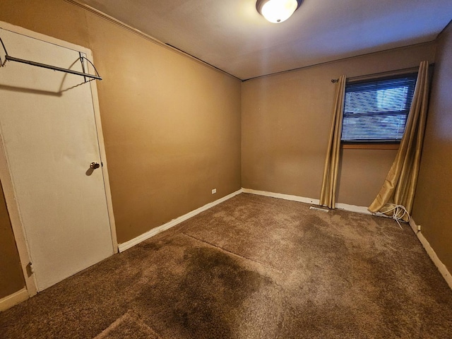 view of carpeted empty room