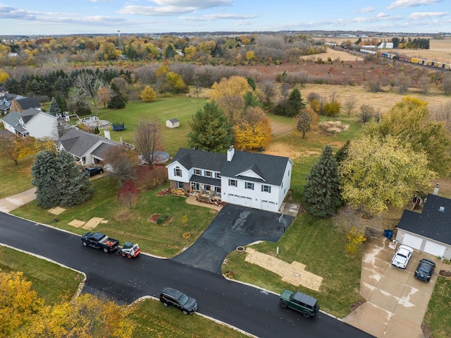 birds eye view of property