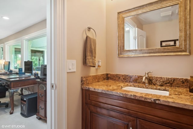 bathroom featuring vanity