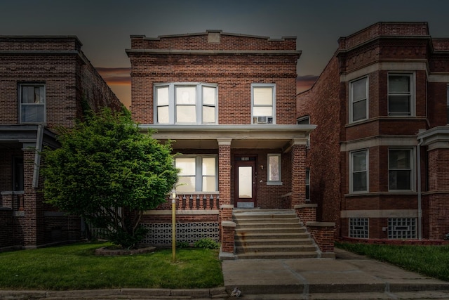 view of front of property with a porch