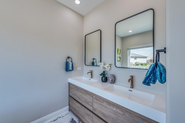 bathroom featuring vanity