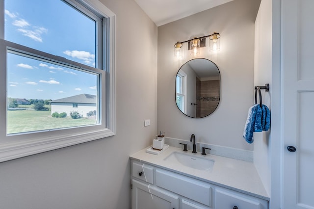 bathroom featuring vanity