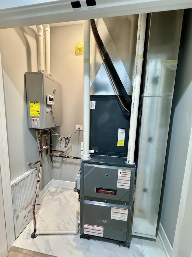 utilities with tankless water heater