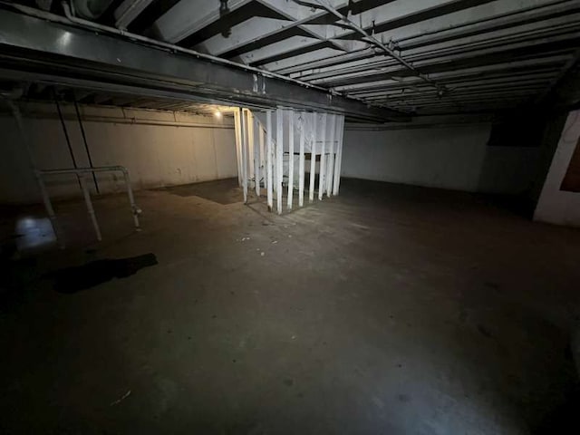 view of basement