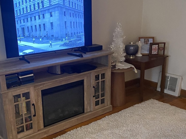 interior space featuring hardwood / wood-style flooring