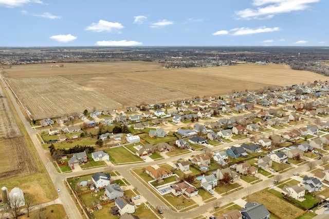 bird's eye view featuring a rural view