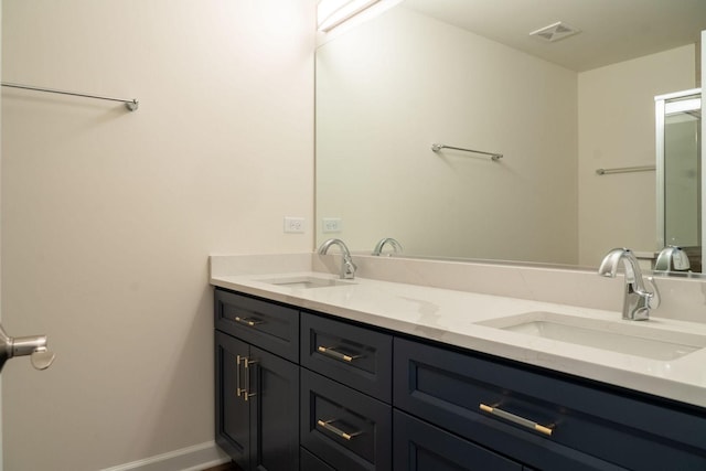 bathroom featuring vanity