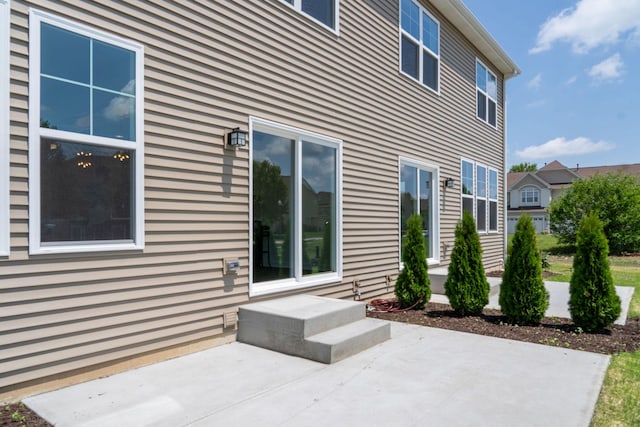 exterior space with a patio area