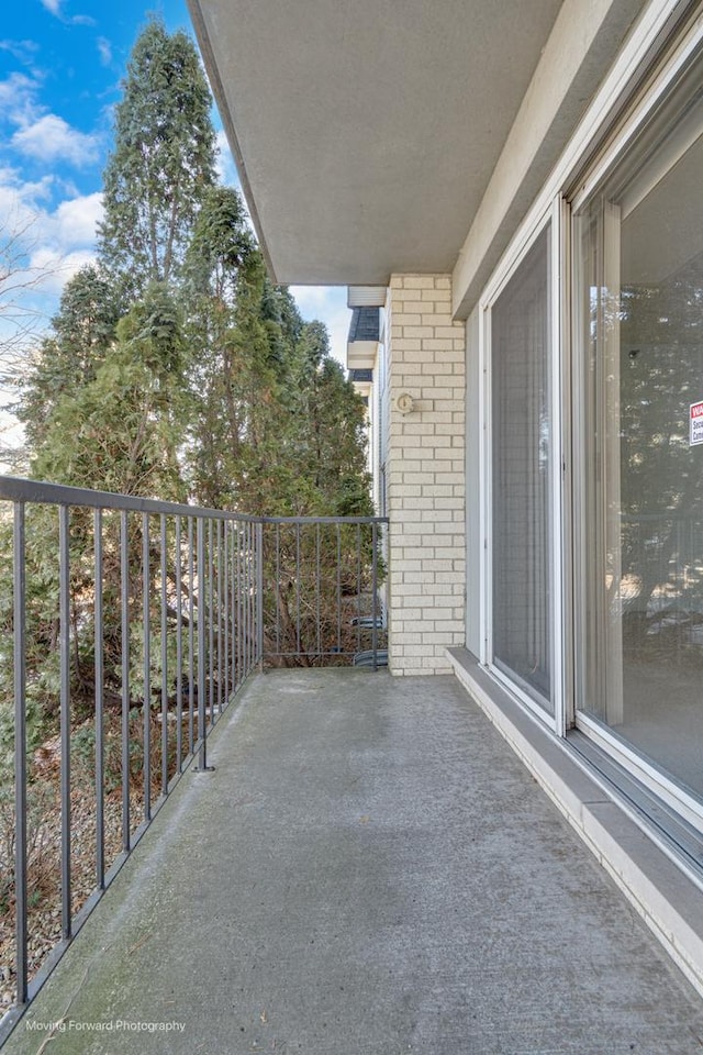 view of balcony