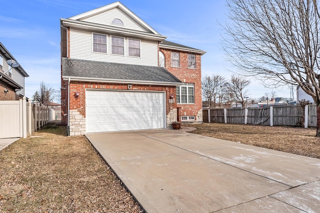 view of front of home featuring a garage