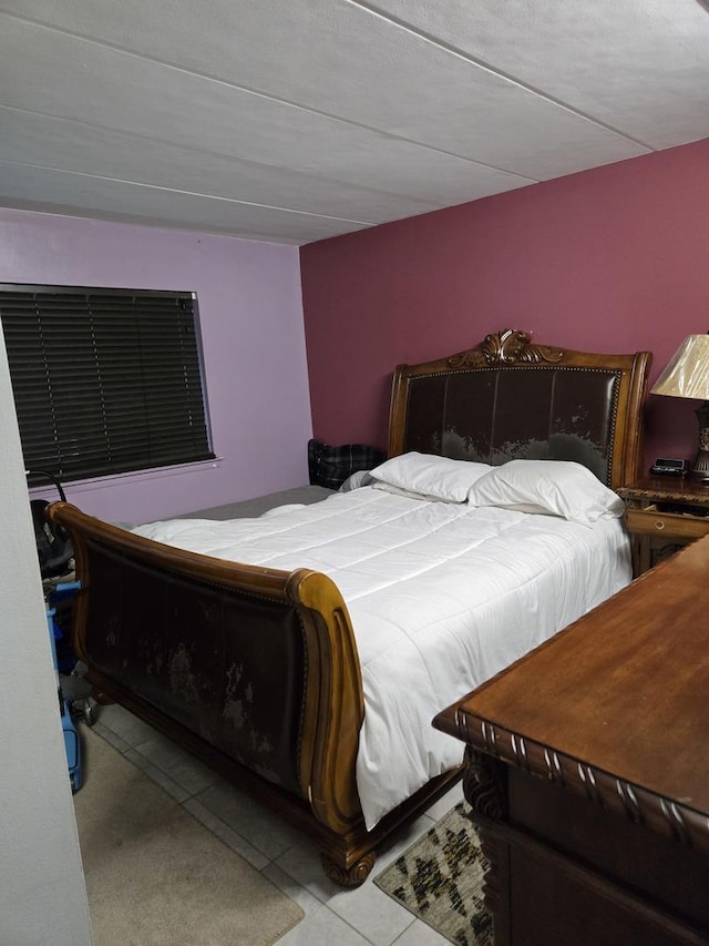 view of tiled bedroom