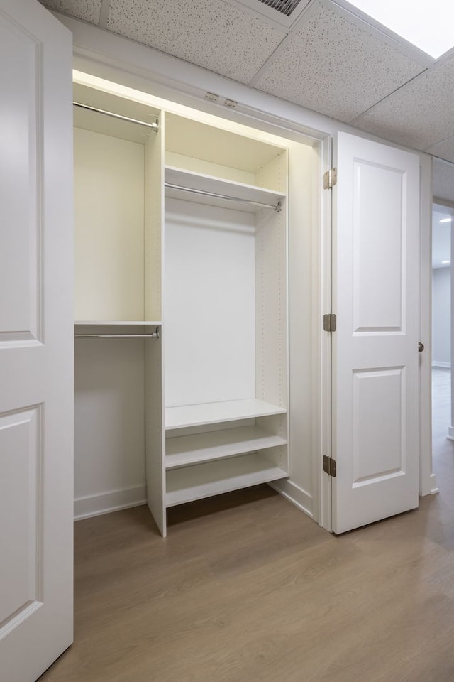 view of closet