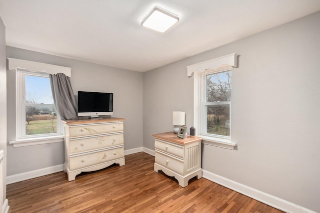 bedroom featuring hardwood / wood-style flooring