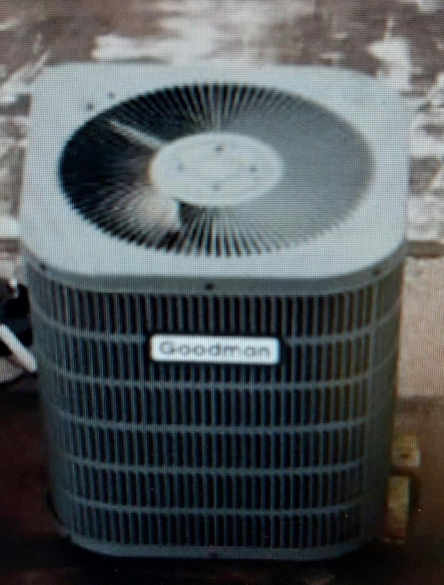 details with central AC unit