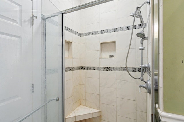 bathroom with walk in shower