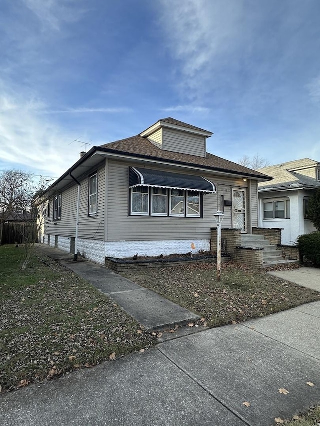 view of front of home