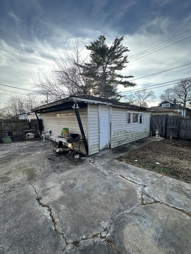 view of outbuilding