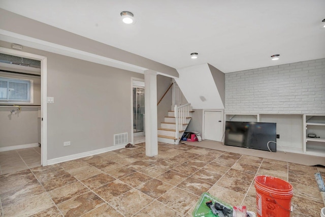 view of unfurnished living room