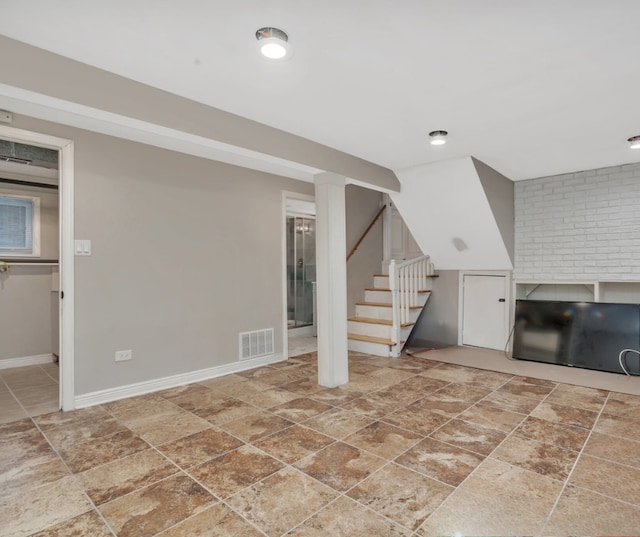 view of unfurnished living room