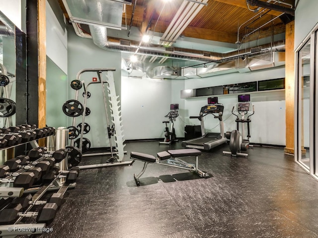 view of exercise room