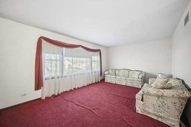 living room featuring carpet flooring