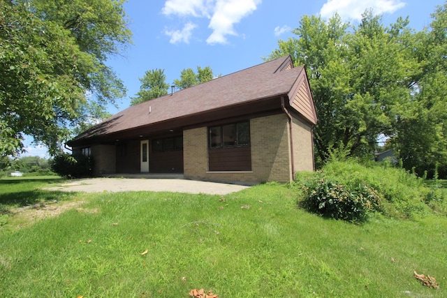 rear view of house with a patio