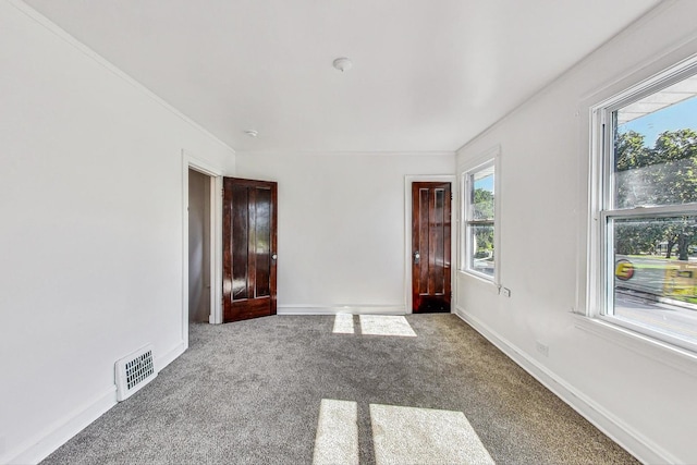 view of carpeted empty room